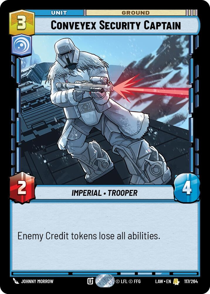 Image for Conveyex Security Captain (117/264) (LAW) - Star Wars: Unlimited