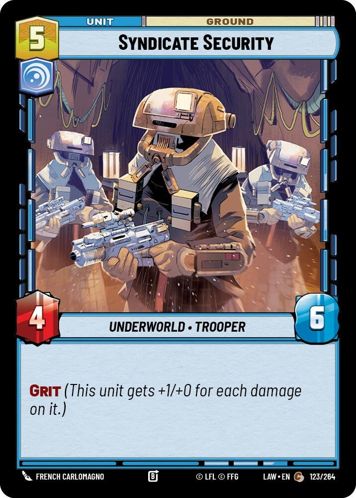 Image for Syndicate Security (123/264) (LAW) - Star Wars: Unlimited