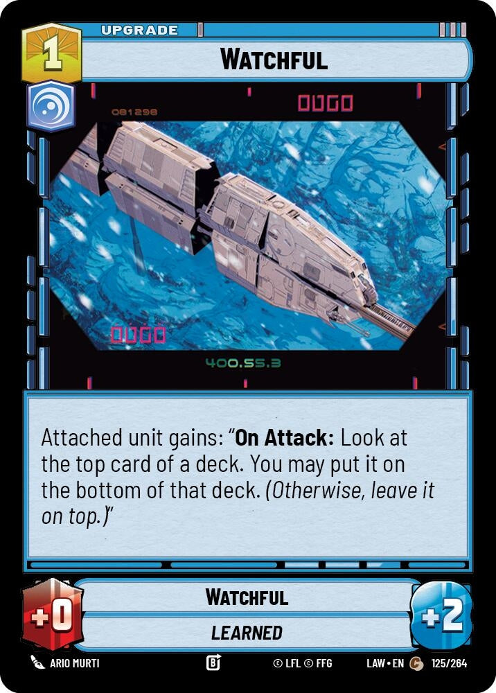 Image for Watchful (125/264) (LAW) - Star Wars: Unlimited