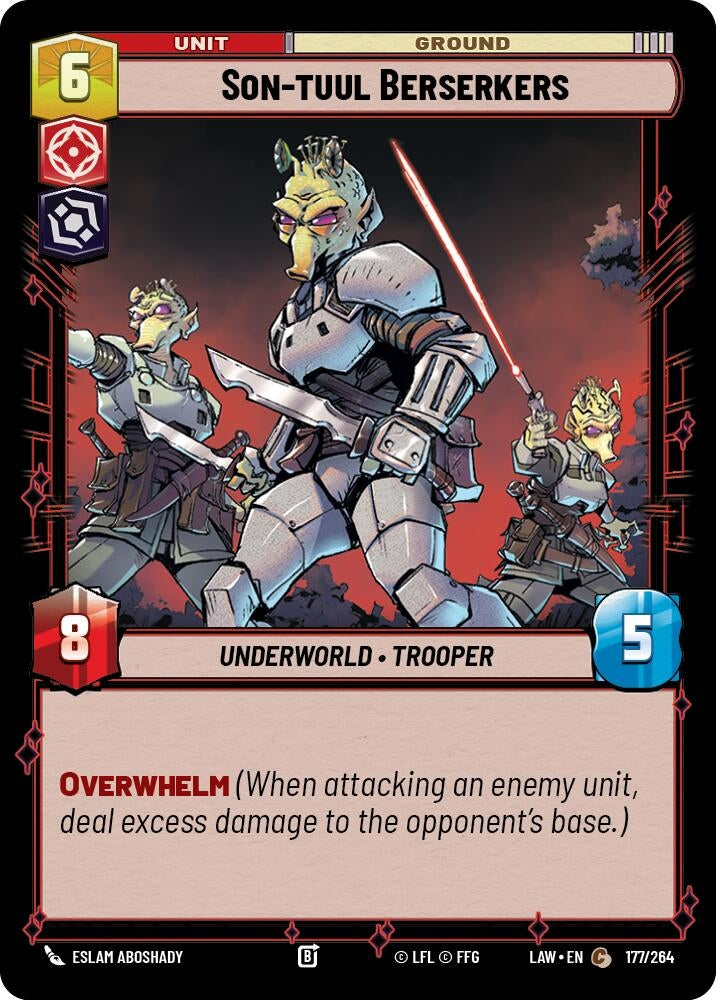 Image for Son-tuul Berserkers (177/264) (LAW) - Star Wars: Unlimited