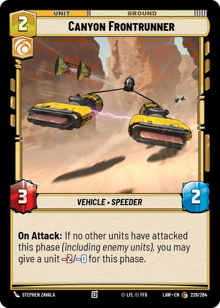 Image for Canyon Frontrunner (228/264) (LAW) - Star Wars: Unlimited
