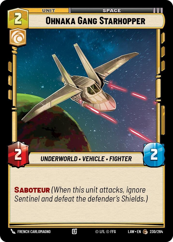 Image for Ohnaka Gang Starhopper (230/264) (LAW) - Star Wars: Unlimited