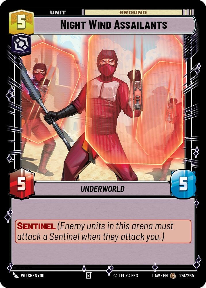 Image for Night Wind Assailants (251/264) (LAW) - Star Wars: Unlimited
