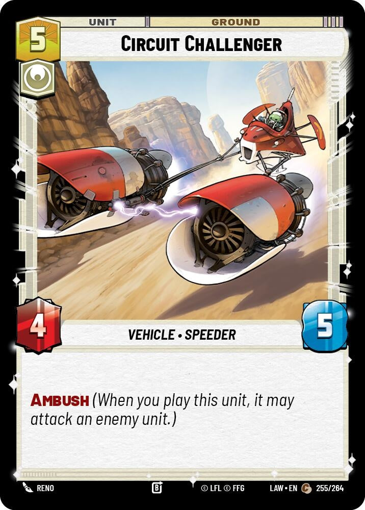 Image for Circuit Challenger (255/264) (LAW) - Star Wars: Unlimited