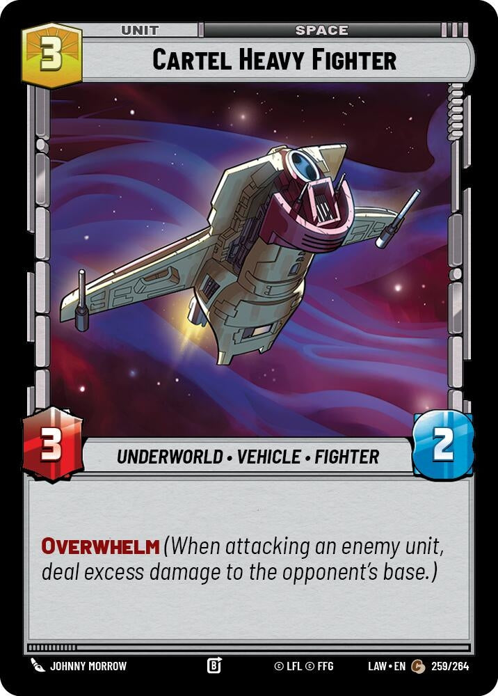 Image for Cartel Heavy Fighter (259/264) (LAW) - Star Wars: Unlimited
