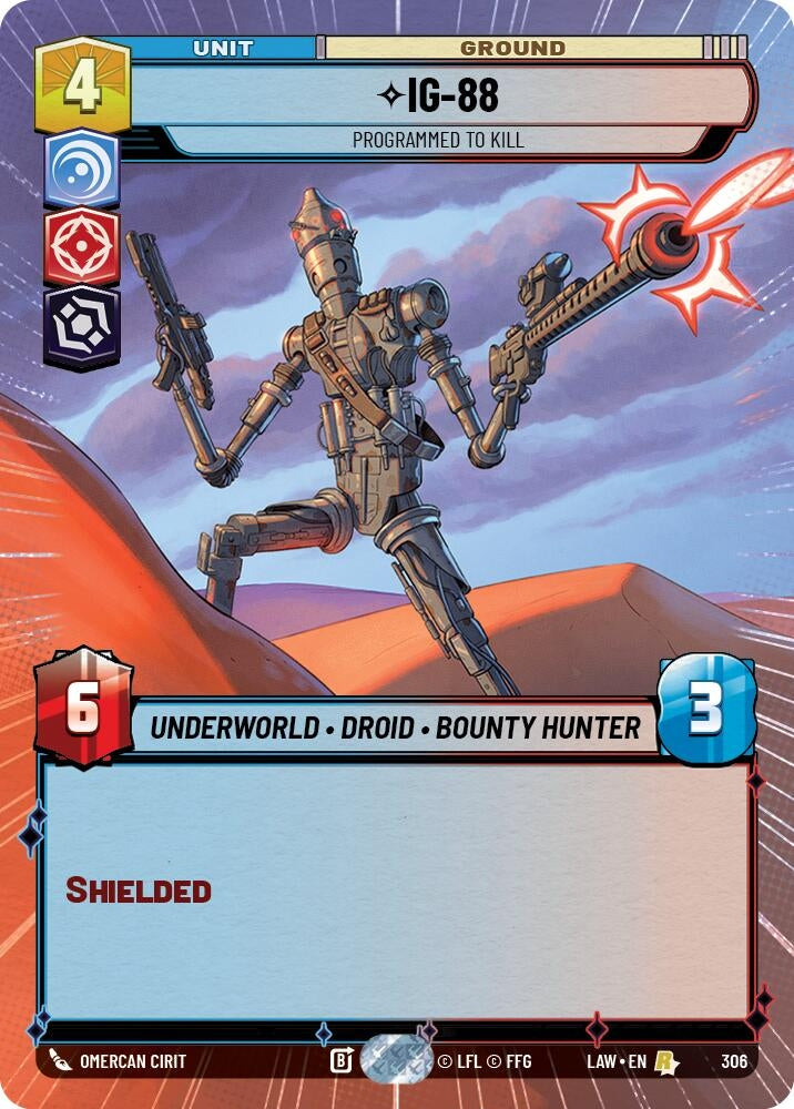 Image for IG-88 - Programmed to Kill (Hyperspace) (306) (LAW) - Star Wars: Unlimited