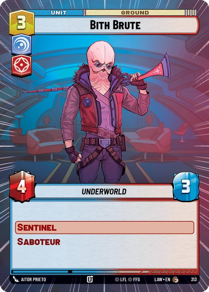 Image for Bith Brute (Hyperspace) (313) (LAW) - Star Wars: Unlimited
