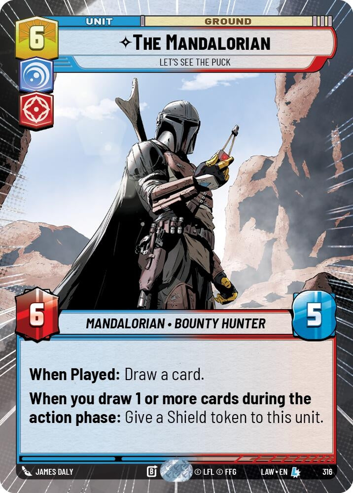 Image for The Mandalorian - Let's See The Puck (Hyperspace) (316) (LAW) - Star Wars: Unlimited