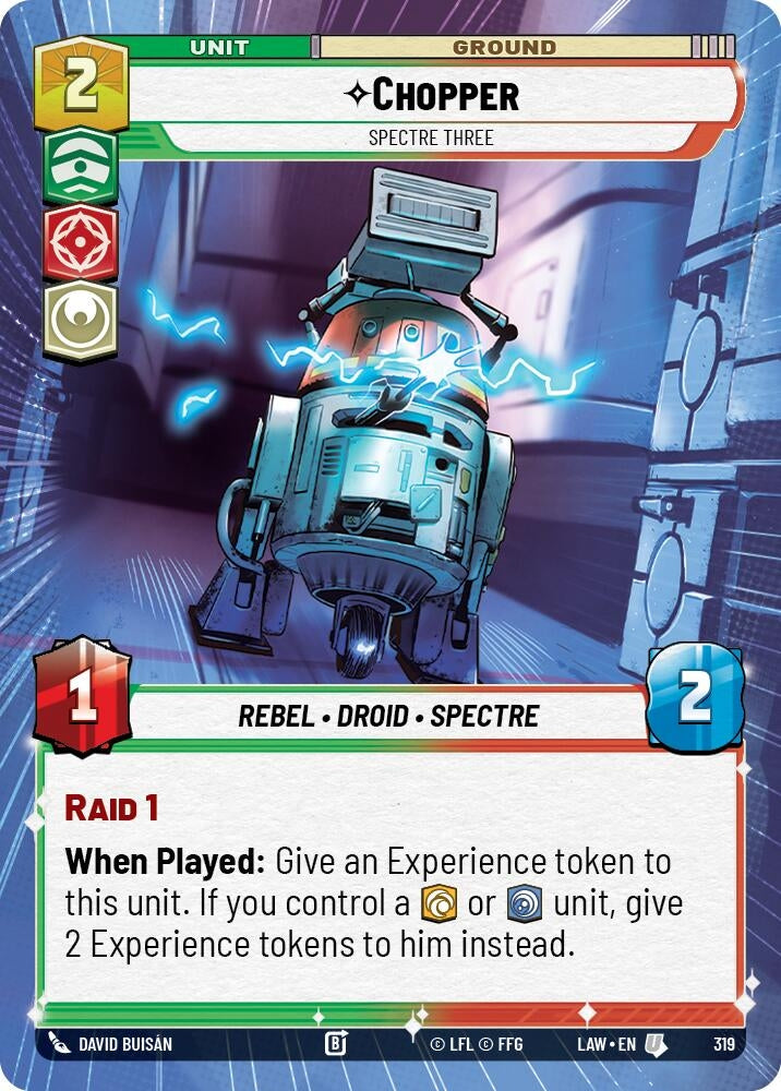 Image for Chopper - Spectre Three (Hyperspace) (319) (LAW) - Star Wars: Unlimited