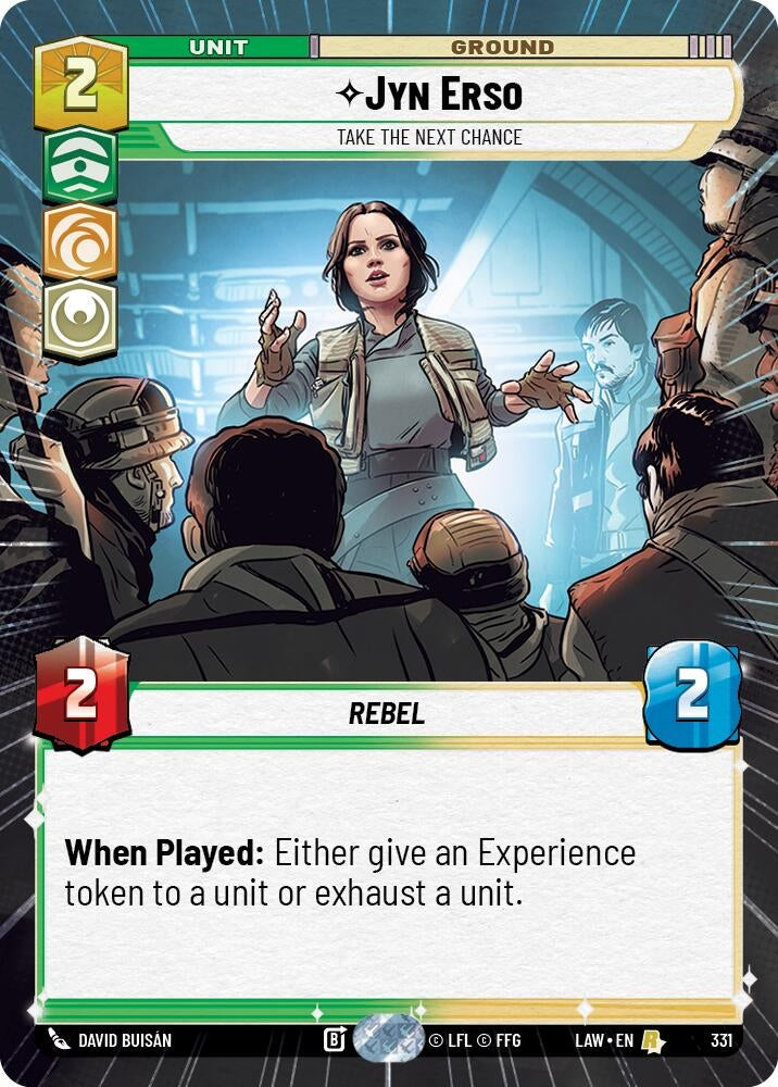Image for Jyn Erso - Take the Next Chance (Hyperspace) (331) (LAW) - Star Wars: Unlimited
