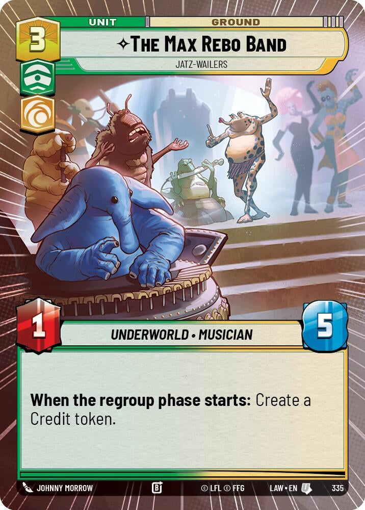 Image for The Max Rebo Band - Jatz-Wailers (Hyperspace) (335) (LAW) - Star Wars: Unlimited