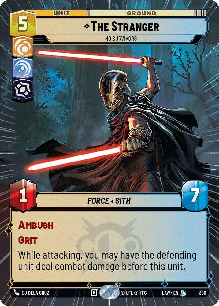 Image for The Stranger - No Survivors (Hyperspace) (350) (LAW) - Star Wars: Unlimited