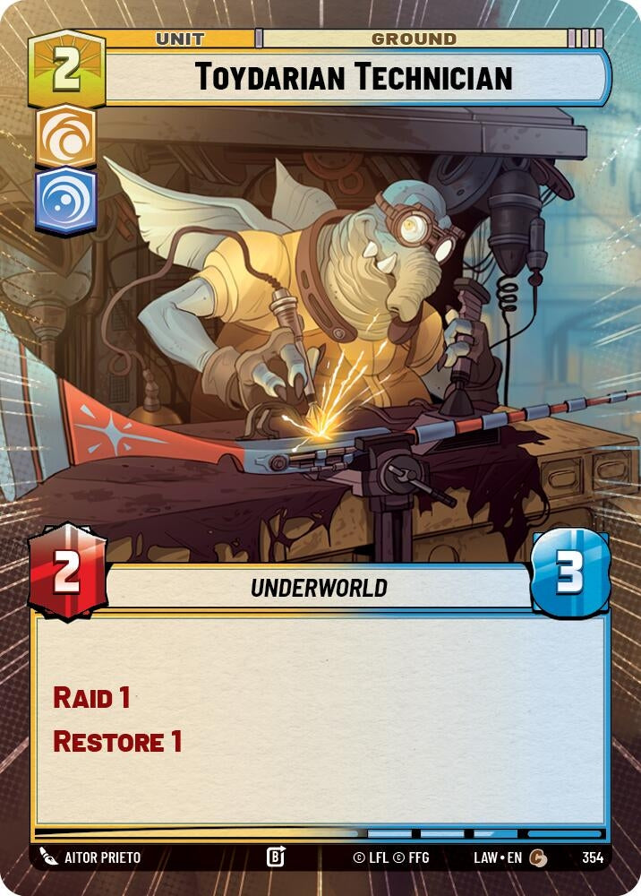 Image for Toydarian Technician (Hyperspace) (354) (LAW) - Star Wars: Unlimited