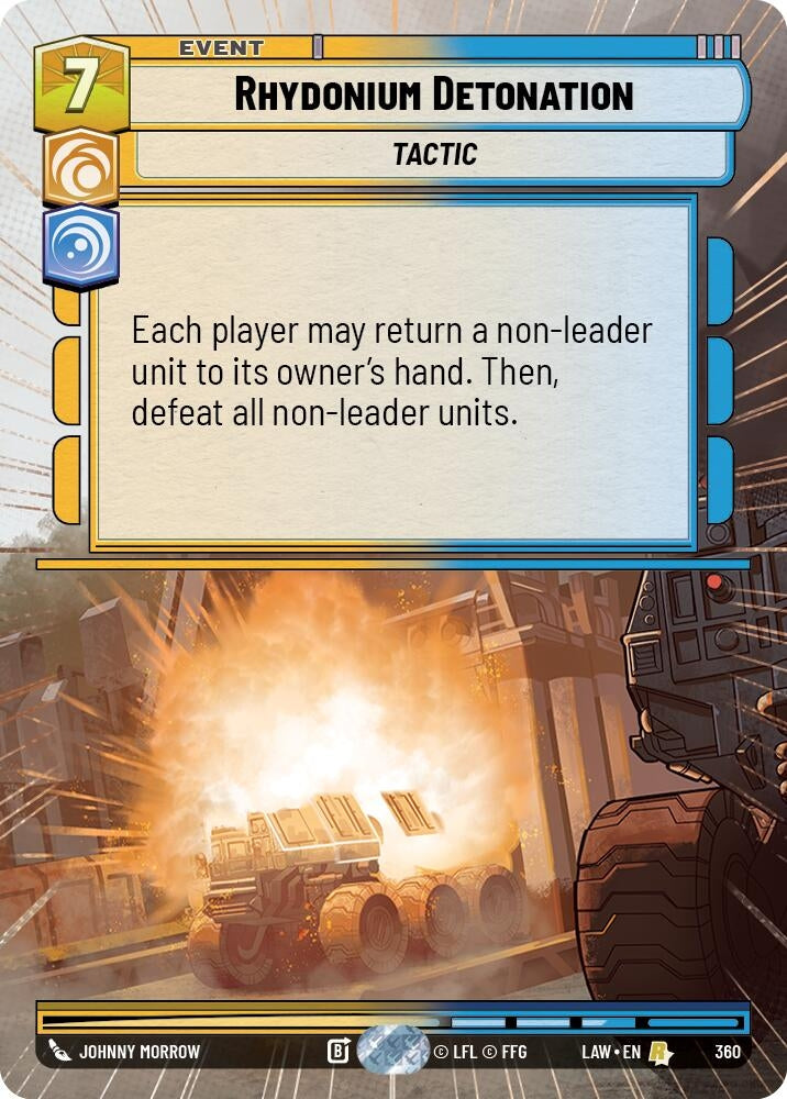 Image for Rhydonium Detonation (Hyperspace) (360) (LAW) - Star Wars: Unlimited