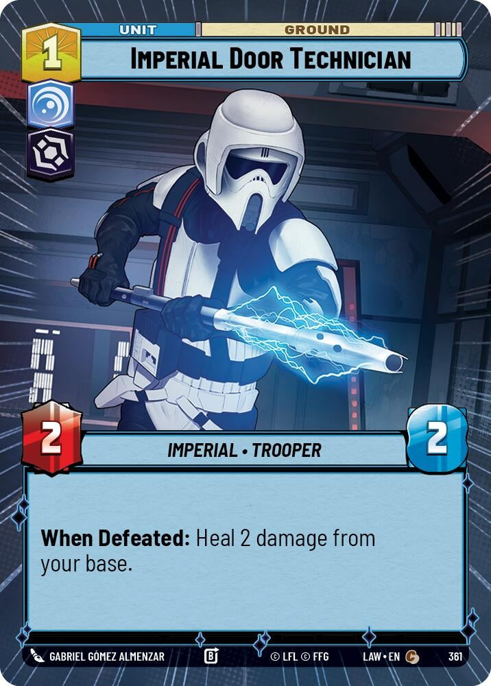 Image for Imperial Door Technician (Hyperspace) (361) (LAW) - Star Wars: Unlimited