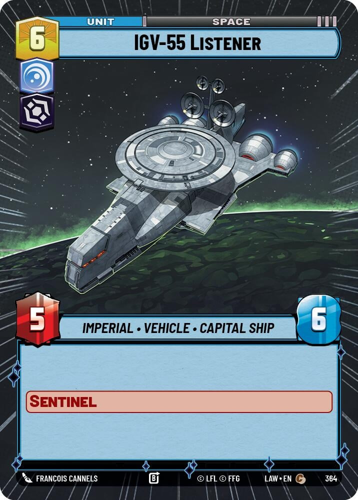 Image for IGV-55 Listener (Hyperspace) (364) (LAW) - Star Wars: Unlimited