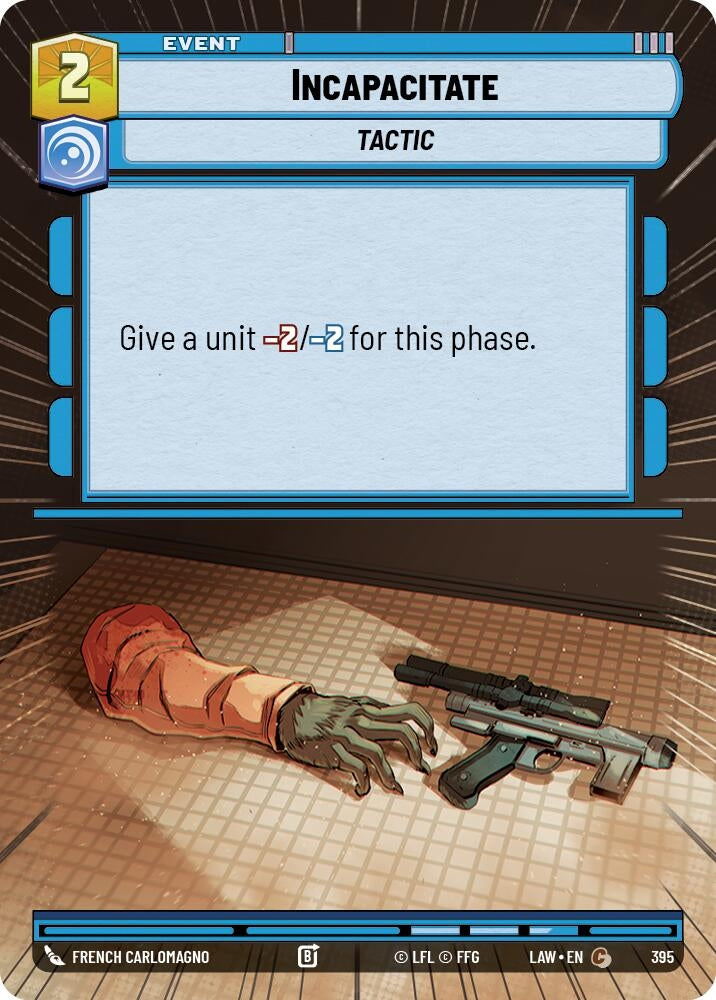 Image for Incapacitate (Hyperspace) (395) (LAW) - Star Wars: Unlimited