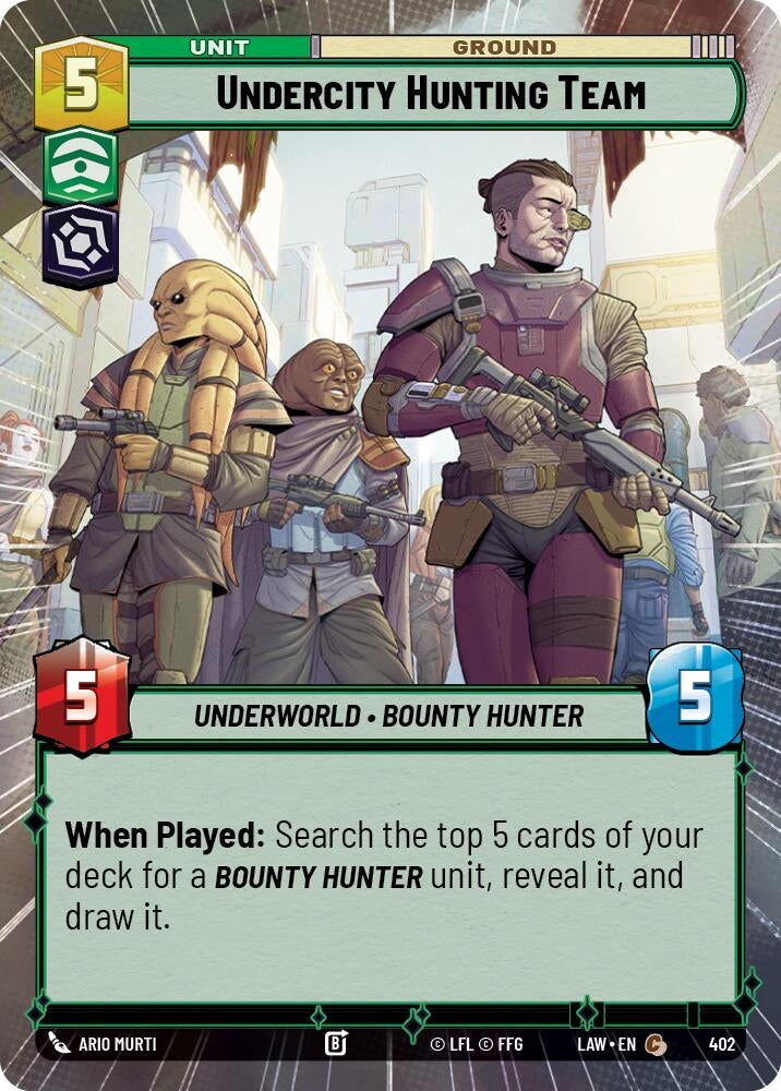 Image for Undercity Hunting Team (Hyperspace) (402) (LAW) - Star Wars: Unlimited