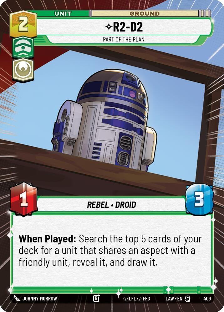 Image for R2-D2 - Part of the Plan (Hyperspace) (409) (LAW) - Star Wars: Unlimited
