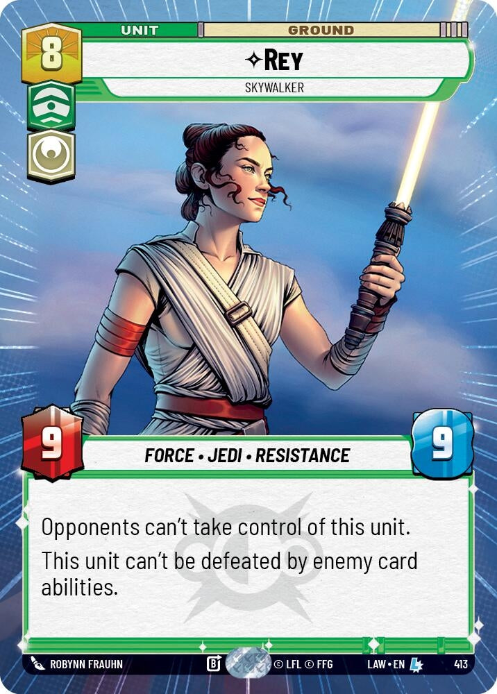 Image for Rey - Skywalker (Hyperspace) (413) (LAW) - Star Wars: Unlimited