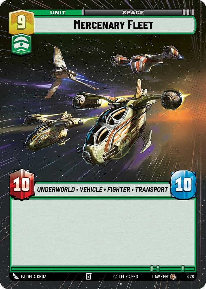 Image for Mercenary Fleet (Hyperspace) (428) (LAW) - Star Wars: Unlimited