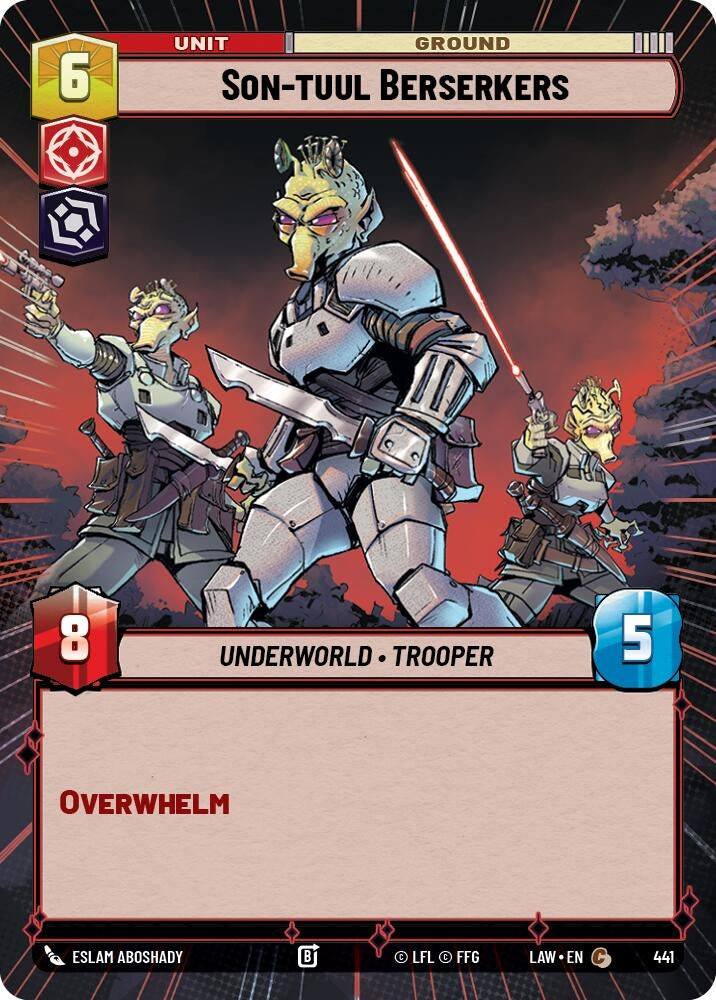 Image for Son-tuul Berserkers (Hyperspace) (441) (LAW) - Star Wars: Unlimited