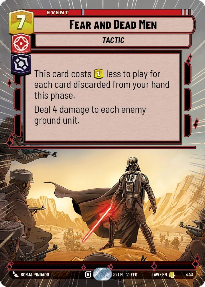 Image for Fear and Dead Men (Hyperspace) (443) (LAW) - Star Wars: Unlimited