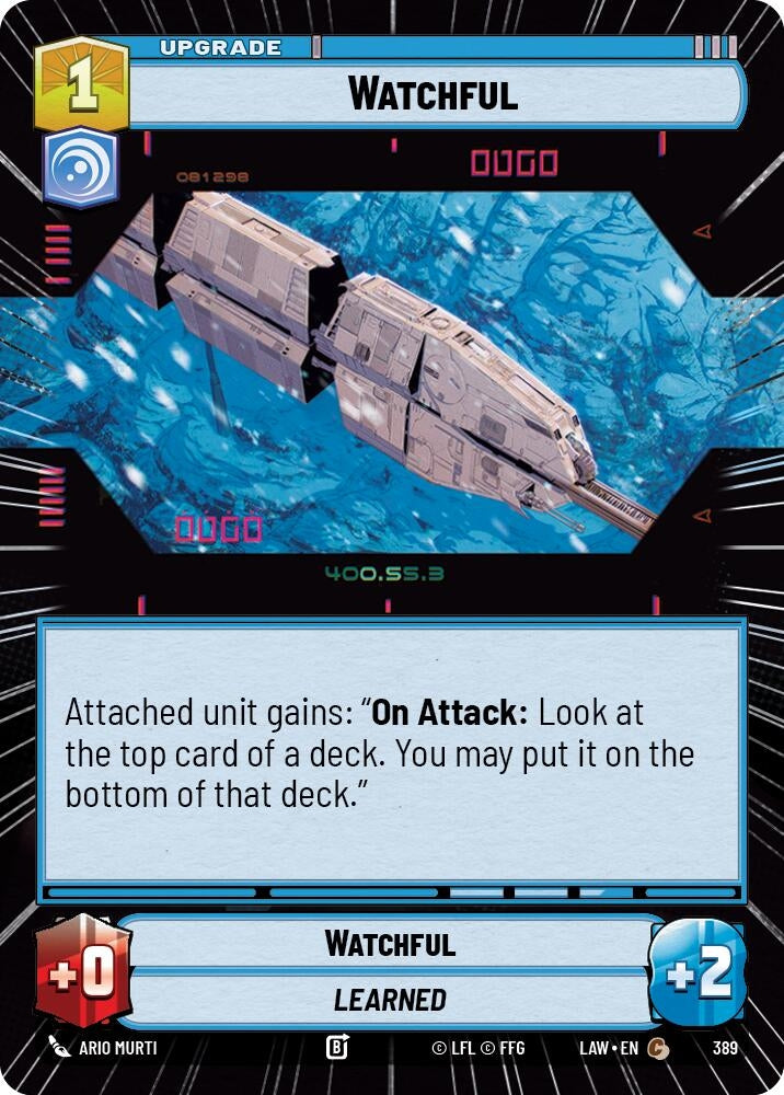 Image for Watchful (Hyperspace) (389) (LAW) - Star Wars: Unlimited