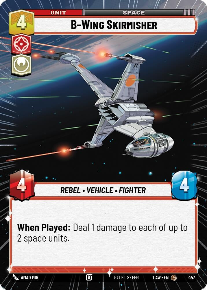 Image for B-Wing Skirmisher (Hyperspace) (447) (LAW) - Star Wars: Unlimited