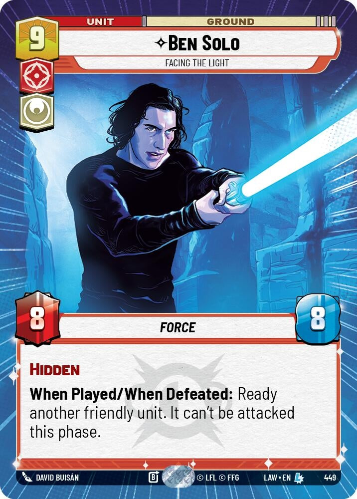 Image for Ben Solo - Facing the Light (Hyperspace) (449) (LAW) - Star Wars: Unlimited