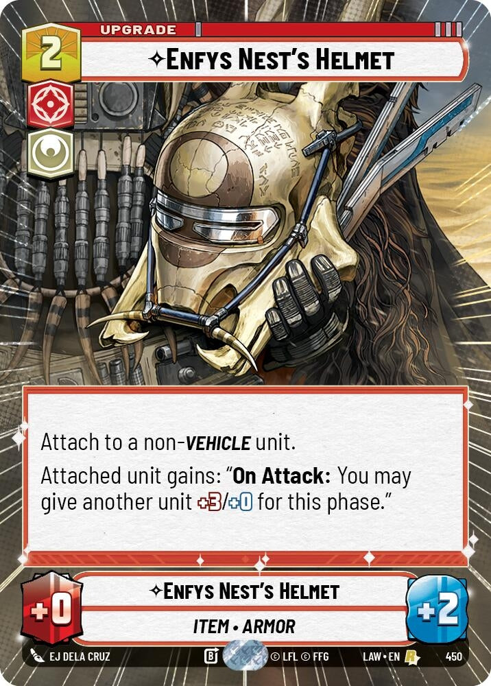 Image for Enfys Nest's Helmet (Hyperspace) (450) (LAW) - Star Wars: Unlimited