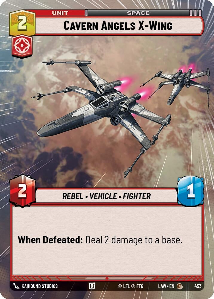 Image for Cavern Angels X-Wing (Hyperspace) (453) (LAW) - Star Wars: Unlimited