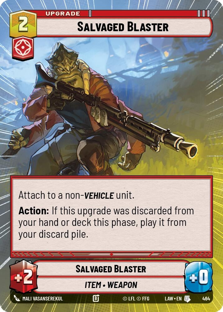 Image for Salvaged Blaster (Hyperspace) (464) (LAW) - Star Wars: Unlimited