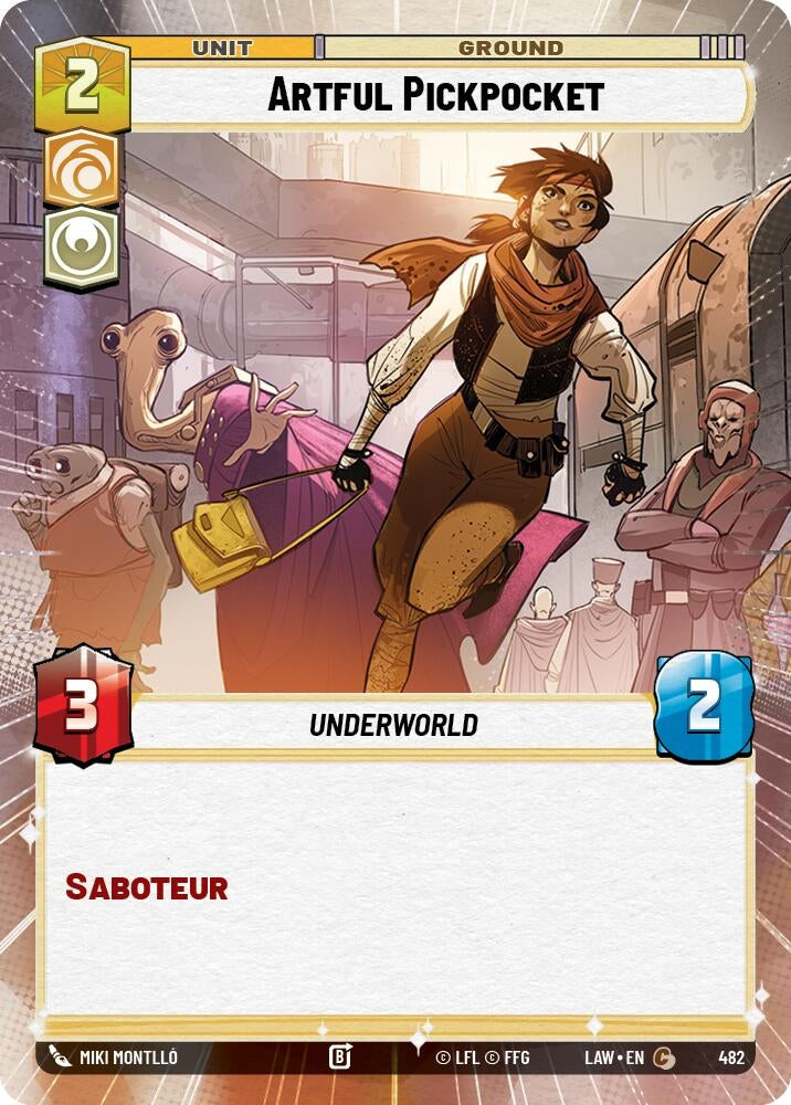 Image for Artful Pickpocket (Hyperspace) (482) (LAW) - Star Wars: Unlimited