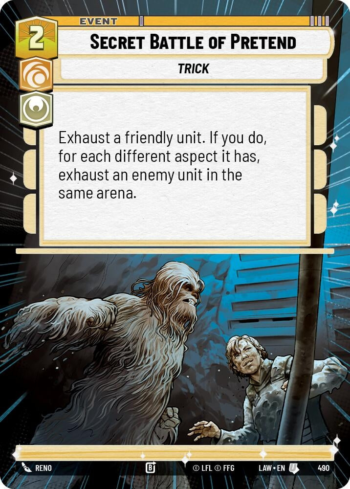 Image for Secret Battle of Pretend (Hyperspace) (490) (LAW) - Star Wars: Unlimited