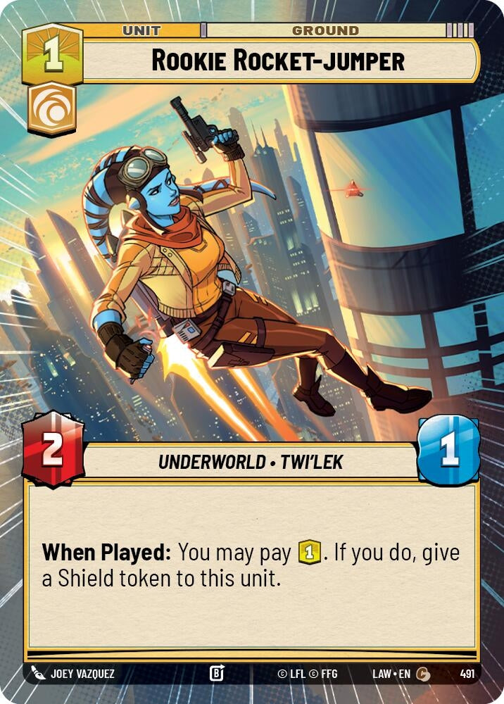 Image for Rookie Rocket-jumper (Hyperspace) (491) (LAW) - Star Wars: Unlimited