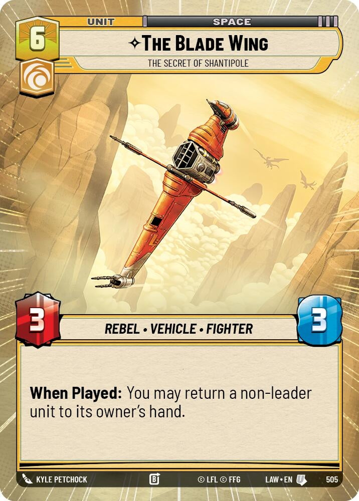 Image for The Blade Wing - The Secret of Shantipole (Hyperspace) (505) (LAW) - Star Wars: Unlimited