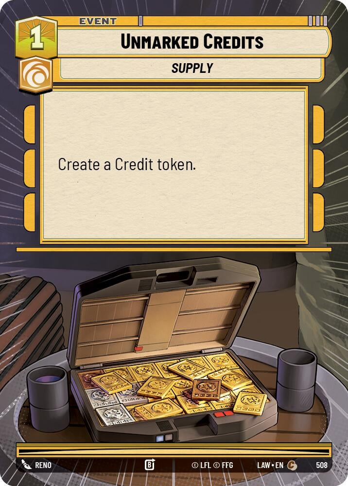 Image for Unmarked Credits (Hyperspace) (508) (LAW) - Star Wars: Unlimited