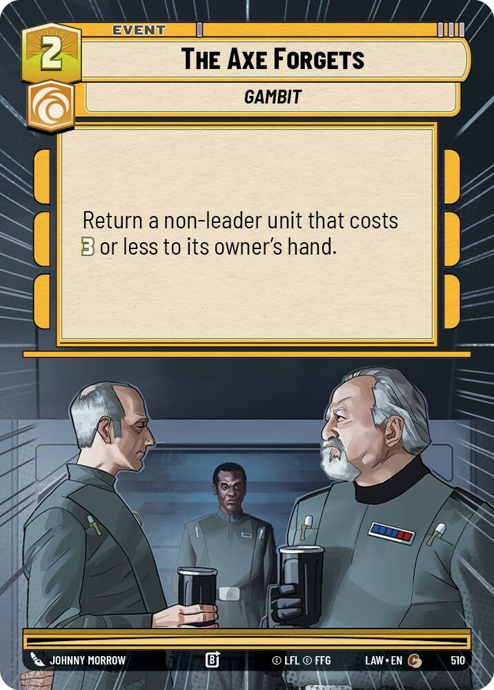Image for The Axe Forgets (Hyperspace) (510) (LAW) - Star Wars: Unlimited
