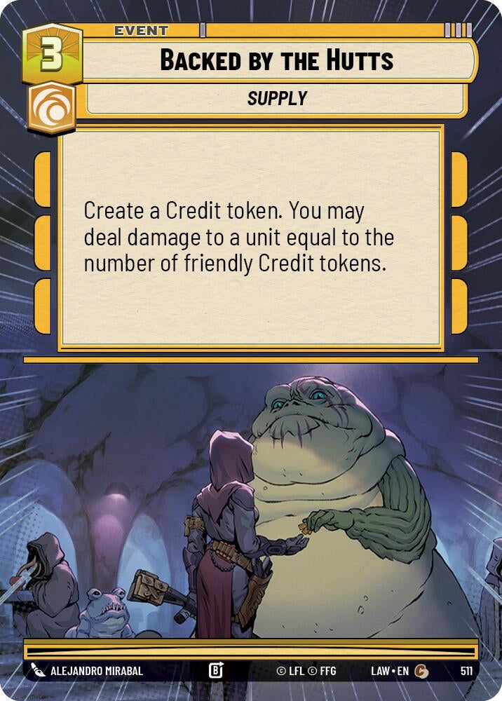 Image for Backed by the Hutts (Hyperspace) (511) (LAW) - Star Wars: Unlimited