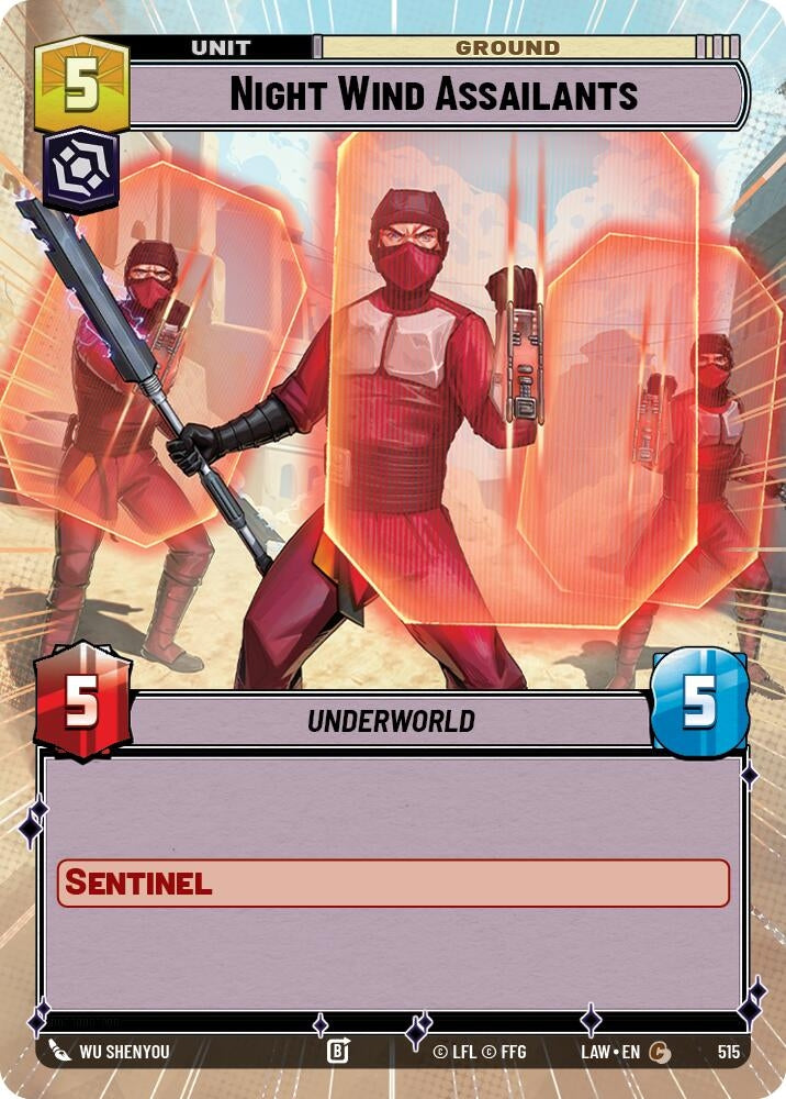 Image for Night Wind Assailants (Hyperspace) (515) (LAW) - Star Wars: Unlimited