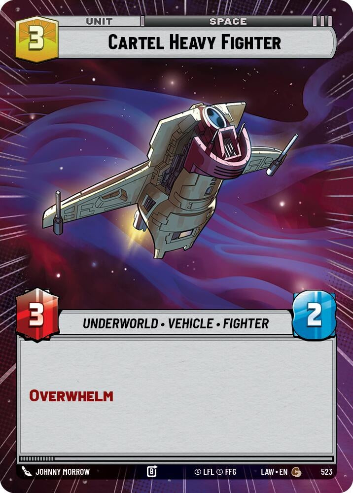 Image for Cartel Heavy Fighter (Hyperspace) (523) (LAW) - Star Wars: Unlimited