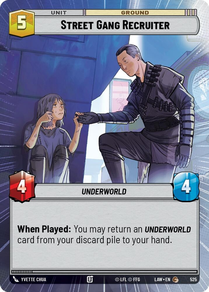Image for Street Gang Recruiter (Hyperspace) (525) (LAW) - Star Wars: Unlimited