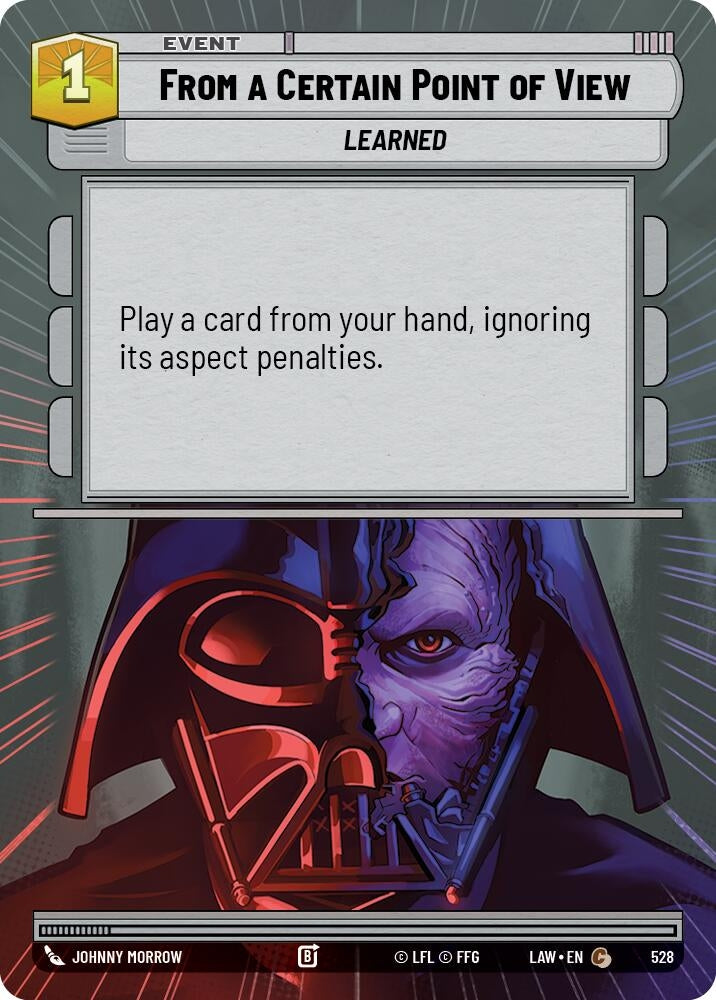 Image for From a Certain Point of View (Hyperspace) (528) (LAW) - Star Wars: Unlimited