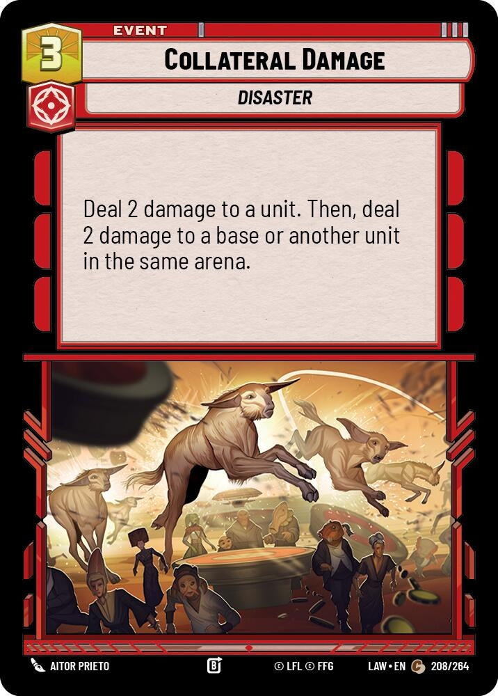 Image for Collateral Damage (208/264) (LAW) - Star Wars: Unlimited