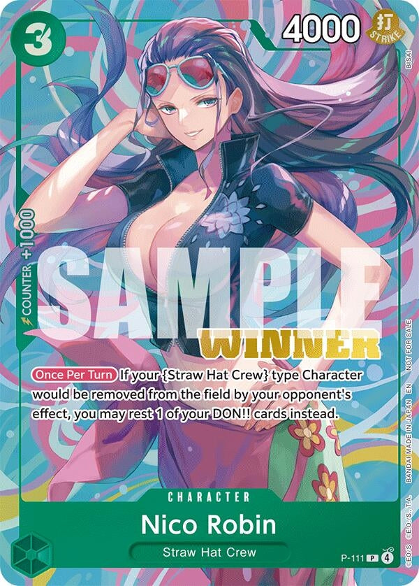 Image for Nico Robin (Heroines Battle Winner Pack) (P-111) (OP-PR) - One Piece Card Game