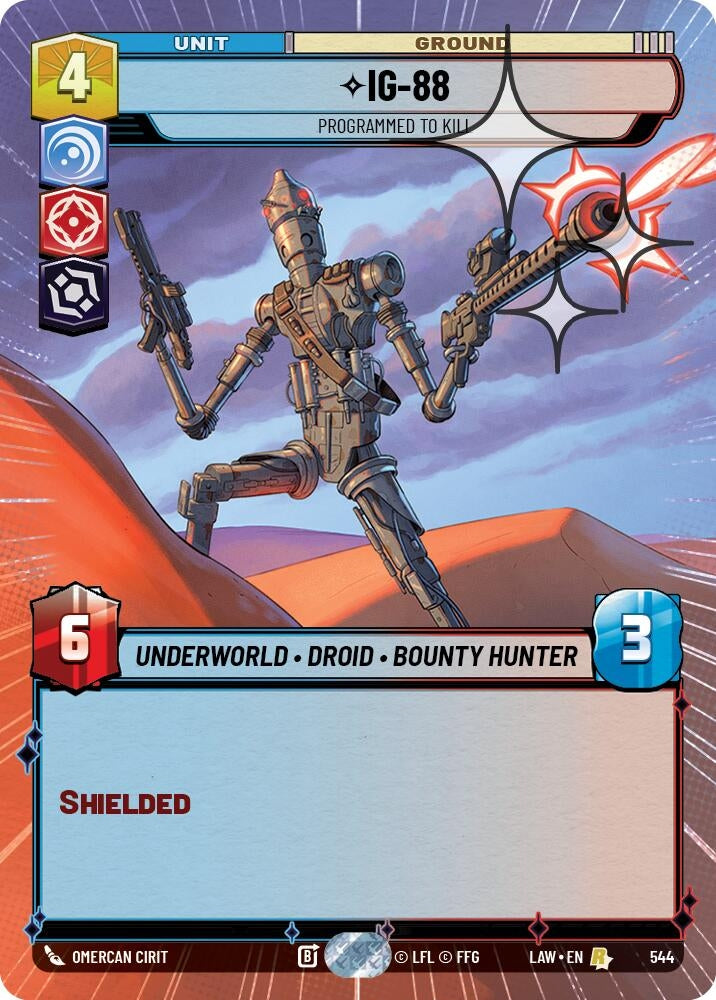 Image for IG-88 - Programmed to Kill (Hyperspace Foil) (544) (LAW) - Star Wars: Unlimited
