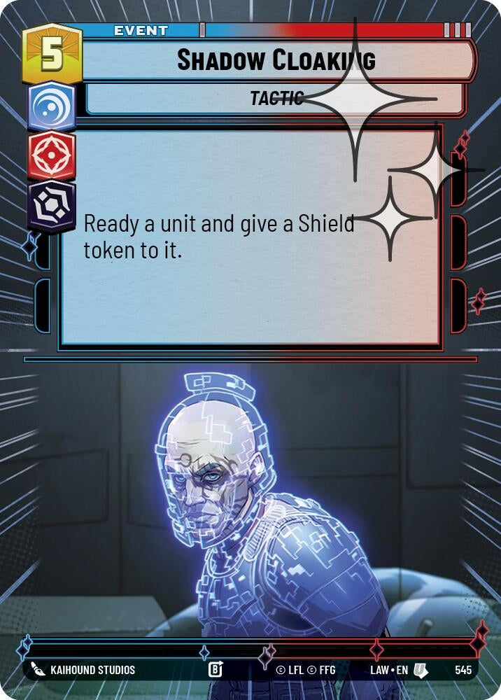 Image for Shadow Cloaking (Hyperspace Foil) (545) (LAW) - Star Wars: Unlimited