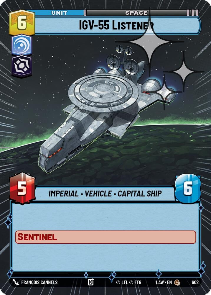 Image for IGV-55 Listener (Hyperspace Foil) (602) (LAW) - Star Wars: Unlimited