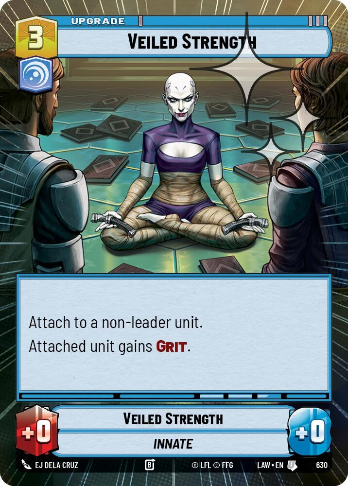 Image for Veiled Strength (Hyperspace Foil) (630) (LAW) - Star Wars: Unlimited